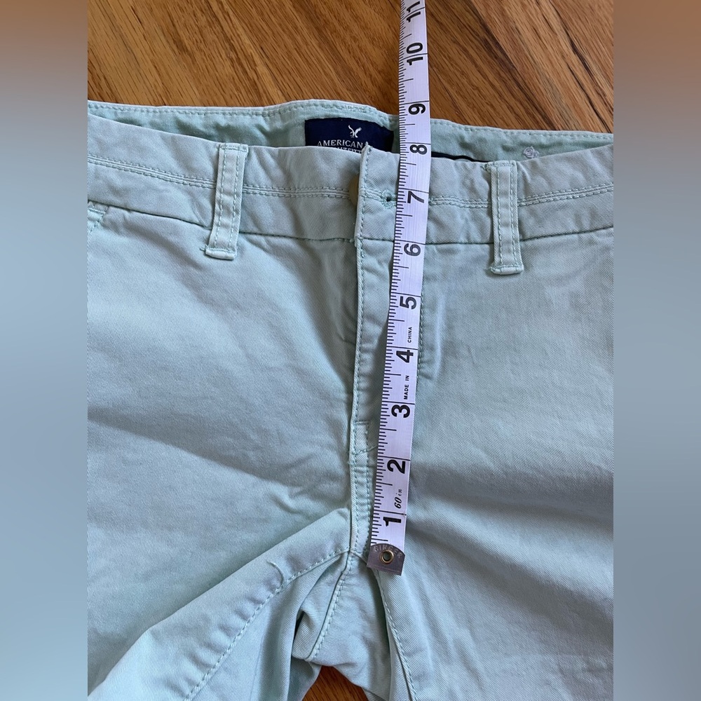 American Eagle - Women's Midi Light Green Shorts - Picture 6 of 6